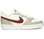 Nike - Zapatilla Court Borough Recraft Low Niño, Unisex, White-Dark Pony-Lt Iron Ore-White, 5,5Y