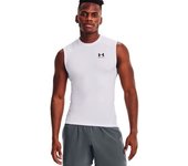 Under Armour - Camiseta Sin Mangas HeatGear Compression, Hombre, White, L