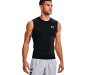Under Armour - Camiseta Sin Mangas HeatGear Compression, Hombre, Black, 2XL