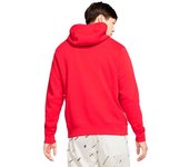Nike - Sudadera Sportswear Club Hoodie, Hombre, University Red, L