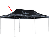 XLMOTO Techo para Carpa  6x3m Negro (SÓLO TECHO)