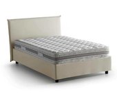 Talamo Italia Cama tamaño queen en tejido beige 120x200 cm