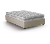 Talamo Italia Cama tamaño queen en tejido beige 120x190 cm