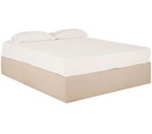 Decowood Canapé tapizado beige para colchón 135x200cm