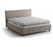 Talamo Italia Cama doble en tejido gris tórtola 160x200 cm