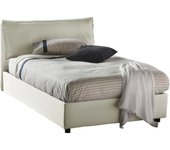Talamo Italia Cama tamaño queen en tejido beige 120x190 cm