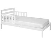 ID Kids Cama infantil madera maciza  blanco 70x140 cm