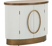 Mauro Ferretti Mueble de madera blanco y marrón 79x48x67 cm