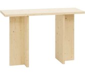 Decowood Consola de madera de abeto en beige 120x80cm
