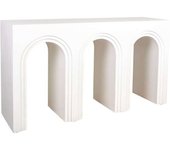 Wanderlust deco Recibidor-consola de madera blanco 140x40x80