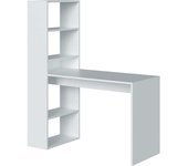 Hogar24 Mesa de escritorio y estanteria blanco artik