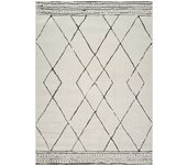 Livabliss Alfombra bereber étnico marfil/negro 160x213