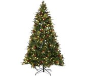 Fijalo Arbol navidad led pe verde 140x140x210 cm