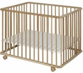 ID Kids Parque bebé madera maciza y mdf 75x100 cm