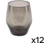 Scalpers Set de 12 vasos de cristal transparente 37cl