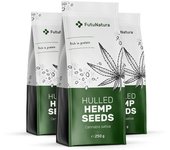 FutuNatura 3x Semillas de cáñamo, en total 750 g