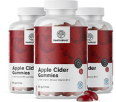 HealthyWorld® 3x Vinagre de manzana 1000 mg, en total 180 gominolas