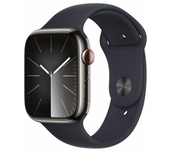 Apple Watch Series 9 GPS+Cellular 45mm Grafito con correa negra M/L (MRMW3QL/A)