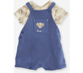 Conjunto para bebé camiseta + peto short Disney® El Rey León azul índigo