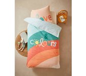 VERTBAUDET Conjunto infantil: funda nórdica + funda de almohada BOHO multicolor