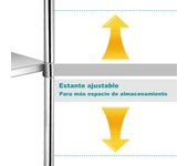Costway Mesa de Trabajo en Acero Inoxidable con Ruedas Bloqueables Carrito para Cocina con Repisa Inferior Regulable Plata 122 x 61 cm