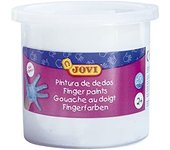 Jovi estuche 5 botes pintura de dedos 125ml blanco