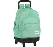 Safta mochila grande c/ruedas compact extraíble blackfit8 turquesa