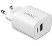 Lindy 73413 cargador de dispositivo móvil Universal Blanco Corriente alterna Carga rápida Interior