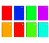 Pacsa cuaderno xtra plus 80 hojas 1linea 8cm tapa dura folio 90gr colores surtido -5u-