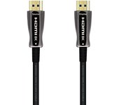 AISENS Cable HDMI V2.1 AOC Ultra Alta Velocidad / HEC 8k@60Hz 4k@120Hz 4:4:4 48Gbps, A/M-A/M, Negro, 30m