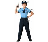Atosa disfraz policia niño infantil uniforme 5 a 6 años