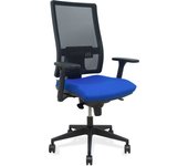 Silla Horna sincro resp. malla negro asto. bali azul brazos 3D ruedas 65mm