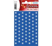 HERMA 4058 Pegatinas de Navidad, Estrellas Plateadas de 6 Puntas (Diámetro 8 mm, 201 Pegatinas, Papel) Decoración de Navidad Autoadhesivas, Etiquetas adhesivas permanentes para Navidad, Regalos,