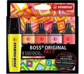 STABILO BOSS ORIGINAL marcador 5 pieza(s) Punta de cincel Multicolor