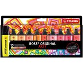 STABILO BOSS ORIGINAL marcador 10 pieza(s) Punta de cincel Multicolor