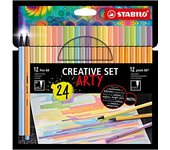STABILO Creative Set ARTY rotulador de punta fina Colores surtidos 24 pieza(s)
