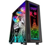 Mars Gaming MC-ART Negro Caja PC Gaming ATX Doble Cristal Templado Dibujable ARGB 12 Modos Ventilador 12cm
