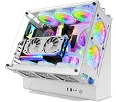 Mars Gaming MCB Blanco Caja PC Gaming ATX XL Edición Custom Premium Estructura Modular Doble Cámara