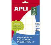 10 Hojas Etiqueta Cuadrada Blanca 24 x 24 mm Apli 01645