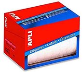 Rollo etiquetas Apli blancas 34 x 67 mm. (600 uds.)