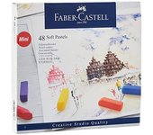 Faber-Castell - Mini crayones pastel suaves, caja de 48 (128248)