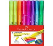 Faber castell marcador fluorescente textliner 38 c/surtidos blíster 8 ud