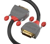 Lindy 36220 cable DVI 0,5 m DVI-D Gris - Cables DVI (0,5 m, DVI-D, DVI-D, Macho, Macho, Gris)
