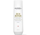 2 champú Rich Repair Dualsenses Goldwell Regeneration para cabello dañado, 250 ml