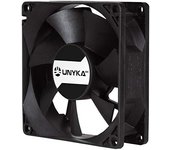 UNYKAch Ventilador Server 80 mm, Negro, 2000 RPM, 4 Pines, 7 Aspas