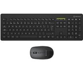 UNYKAch Kit Teclado y Ratón Inalámbricos MK212 Pro Slim 105 Teclas Membrana, Idioma Portugués, USB Wireless 2.4 GHz, 1600 dpi, Silencioso, Ergonómico, Windows, Mac, Android, Linux