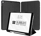 SUBBLIM Funda Tablet iPad 10.2" 9/8/7 Gen Shock Case Negro Shock Absortion Dos Ángulos De Visión Exclusiva Slot Apple Pencil