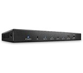 LINDY Divisor HDMI 2.0 18G de 4 Puertos, 4K a 60Hz 4:4:4, HDR, HDCP 2.2, EDID, Conecta 4 Pantallas a un Solo Dispositivo; Sky, BT, Virgin, Xbox, Playstation, PC, portátil, Mac, BLU Ray