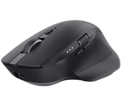 Trust Ozaa+ Ratón Inalámbrico Multidispositivo Bluetooth + 2.4GHz, Mouse Silencioso con Rueda de Desplazamiento Lateral, Ratón Bluetooth Recargable PC Ordenador Portátil Windows Mac - Negro
