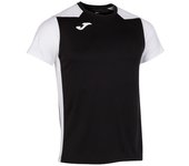 Camiseta de running manga corta hombre record ii negro blanco